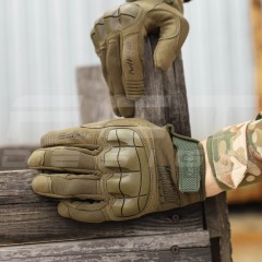 Рукавиці тактичні Mechanix M-Pact 3 з кісточками Хакі