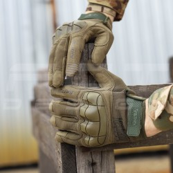 Рукавиці тактичні Mechanix M-Pact 3 з кісточками Хакі