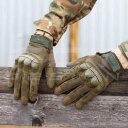 Рукавиці тактичні Mechanix M-Pact 3 з кісточками Хакі