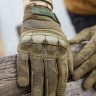 Рукавиці тактичні Mechanix M-Pact 3 з кісточками Хакі