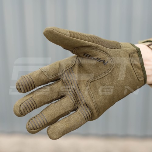 Рукавиці тактичні Mechanix M-Pact 3 з кісточками Хакі