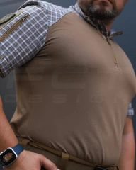 Убакс бойова сорочка короткий рукав URBAN Мокко в клітинку койот