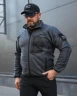 Кофта флис соты Гексагон на молнии Серая 40-42/3