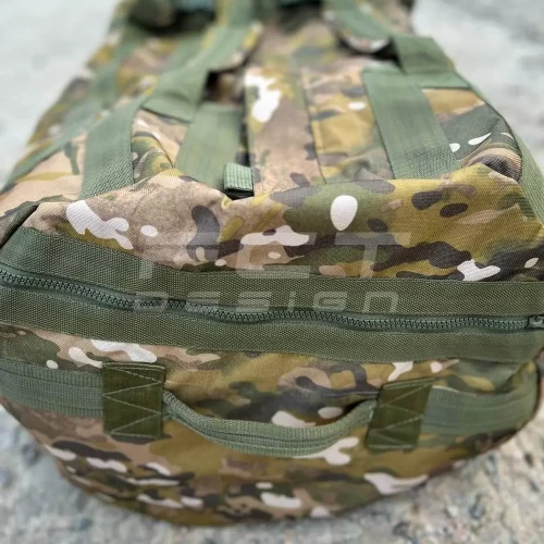 Сумка транспортна баул - рюкзак військовий непромокаючий 110л мультикам