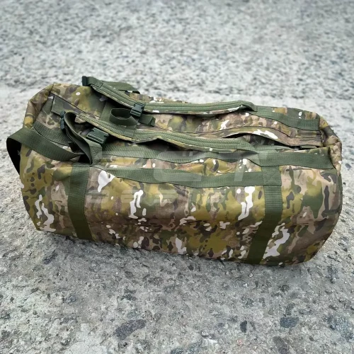 Сумка транспортна баул - рюкзак військовий непромокаючий 110л мультикам