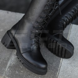Сапоги женские зимние мембрана Gore-Tex черные