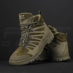 Ботинки тактические зимние Викинг кожа Crazy Horse натуральная шерсть хаки