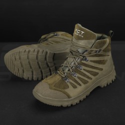 Ботинки тактические зимние Викинг кожа Crazy Horse натуральная шерсть хаки