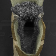 Черевики тактичні зимові Вікінг шкіра Crazy Horse натуральна шерсть хакі