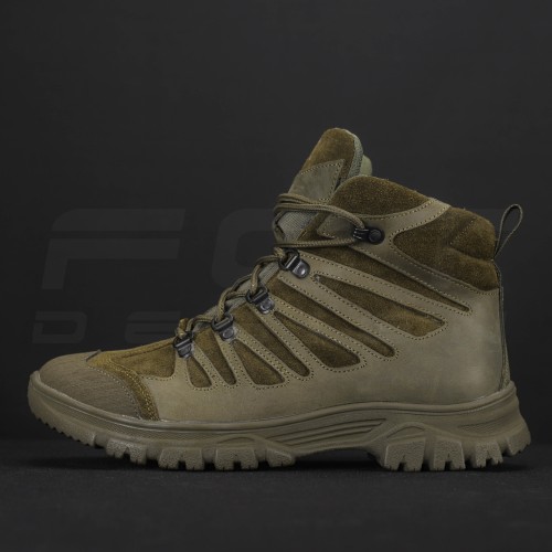 Черевики тактичні зимові Вікінг шкіра Crazy Horse натуральна шерсть хакі 36 36