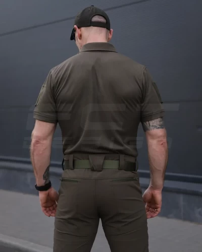 Футболка поло ЗСУ вологовідвідна CoolPass хакі 42 42