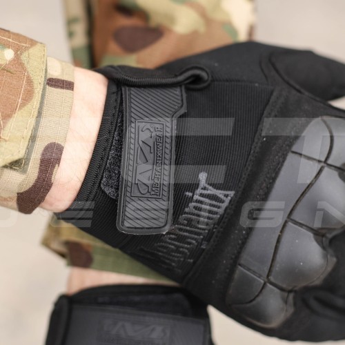 Рукавиці тактичні Mechanix M-Pact 3 з кісточками Чорні