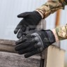 Рукавиці тактичні Mechanix M-Pact 3 з кісточками Чорні
