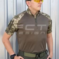 Убакс боевая рубашка короткий рукав ВСУ из термоткани CoolPass antistatic