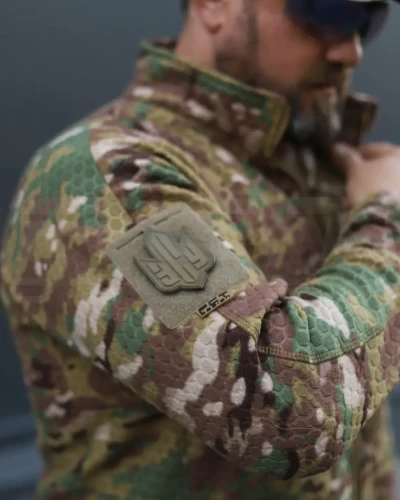 Кофта фліс соти Гексагон на блискавці Мультикам 40-42/3 40-42/3