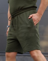 Комплект Футболка Комбат + Шорти тактичні Zara Хакі