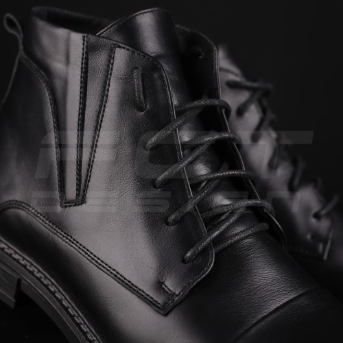 Ботинки из хромовой кожи с зимним утеплителем Gore-Tex Черные 40