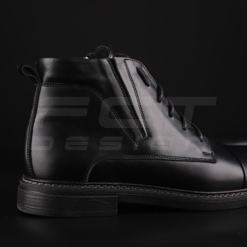 Ботинки из хромовой кожи с зимним утеплителем Gore-Tex Черные 40