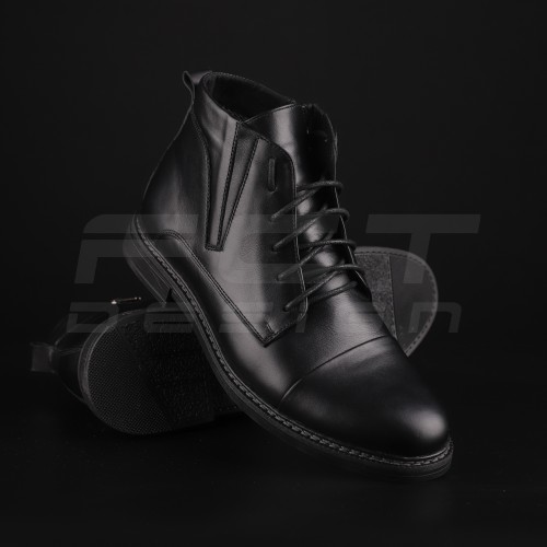 Ботинки из хромовой кожи с зимним утеплителем Gore-Tex Черные 40