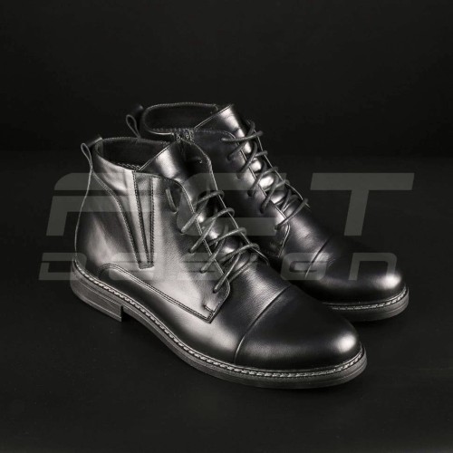 Черевики з хромової шкіри з зимовим утеплювачем Gore-Tex Чорні 40 40