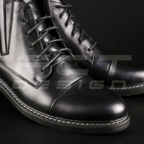 Черевики з хромової шкіри з зимовим утеплювачем Gore-Tex Чорні 40 40