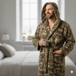 Халат утеплений з капюшоном Гексагон Піксель ЗСУ