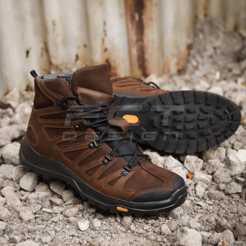 Черевики зимові Вікінг шкіра напіввовна коричневі 36 36