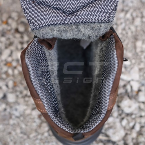 Черевики зимові Вікінг шкіра напіввовна коричневі 36 36