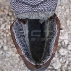 Черевики зимові Вікінг шкіра напіввовна коричневі