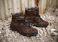 Черевики зимові Вікінг шкіра напіввовна коричневі