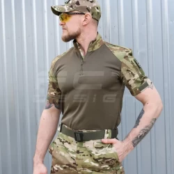 Убакс боевая рубашка короткий рукав Мультикам из термоткани CoolPass antistatic