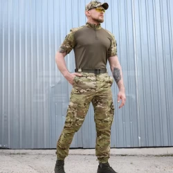 Убакс боевая рубашка короткий рукав Мультикам из термоткани CoolPass antistatic