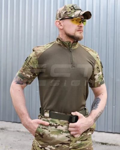 Убакс бойова сорочка короткий рукав Мультикам з термотканини CoolPass antistatic 44 44