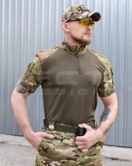 Убакс бойова сорочка короткий рукав Мультикам з термотканини CoolPass antistatic