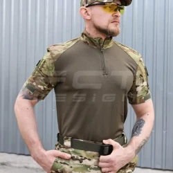 Убакс боевая рубашка короткий рукав Мультикам из термоткани CoolPass antistatic