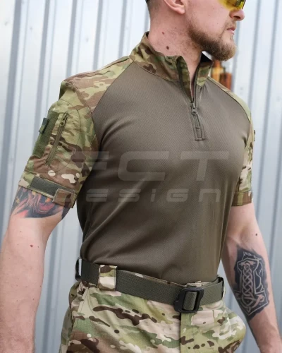 Убакс бойова сорочка короткий рукав Мультикам з термотканини CoolPass antistatic 44 44
