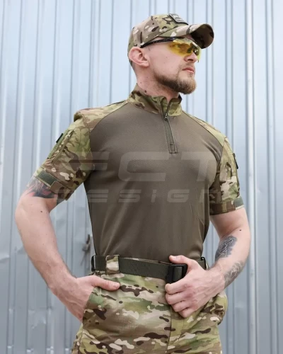 Убакс бойова сорочка короткий рукав Мультикам з термотканини CoolPass antistatic 44 44