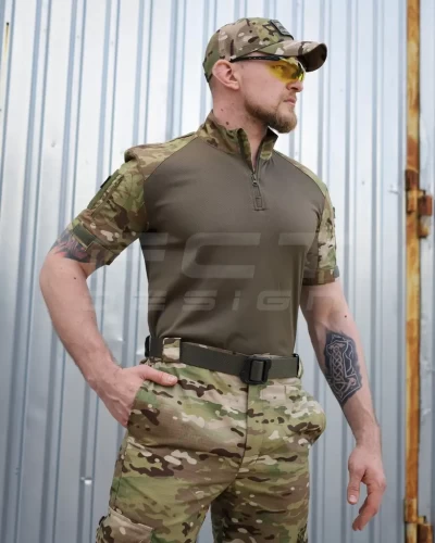 Убакс бойова сорочка короткий рукав Мультикам з термотканини CoolPass antistatic 44 44