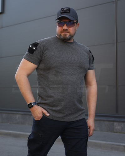 Комплект Футболка Комбат + Шорти тактичні Zara Сірий S S