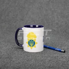 Чашка керамічна НГУ синя