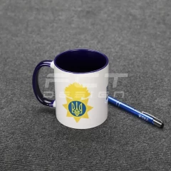 Чашка керамічна НГУ синя