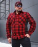 Тактична мілітарі Сорочка FCT демісезон утеплена в клітинку Червона (49 номер) 40-42/3 40-42/3