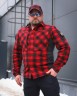 Тактична мілітарі Сорочка FCT демісезон утеплена в клітинку Червона (49 номер) 40-42/3 40-42/3