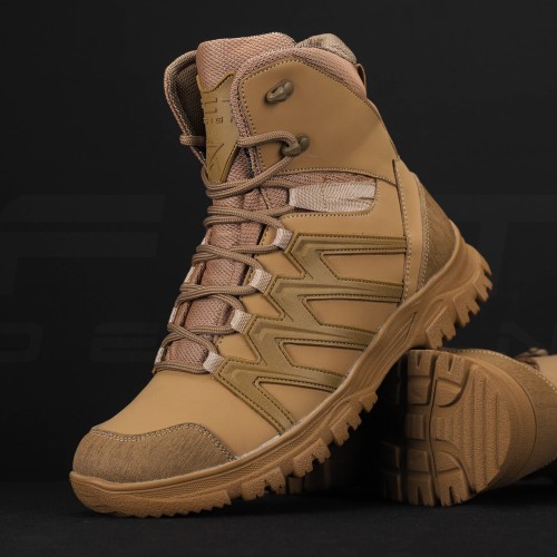 Черевики зимові Урбан мембрана GoreTex хутро з італійської взуттєвої шкіри койот 39 39