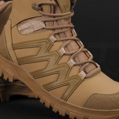 Черевики зимові Урбан мембрана GoreTex хутро з італійської взуттєвої шкіри койот