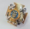 Беретний знак кокарда ВМС Військово-Морські Сили України на кашкет пластик