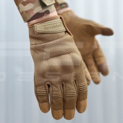 Рукавиці тактичні з кісточками Койот Touch Screen