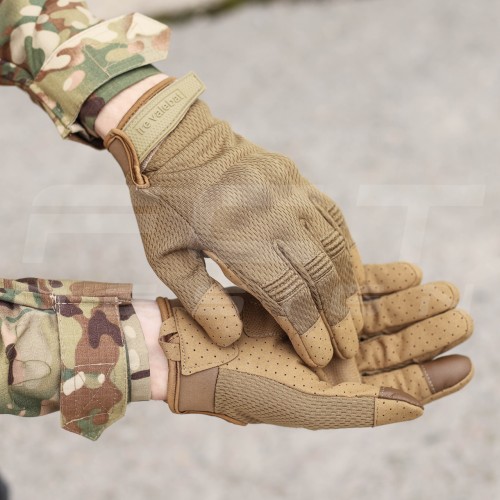 Рукавиці тактичні з кісточками Койот Touch Screen