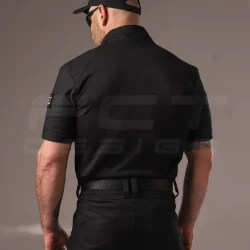 Убакс бойова сорочка короткий рукав чорна з термотканини CoolPass antistatic