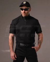 Убакс бойова сорочка короткий рукав чорна з термотканини CoolPass antistatic